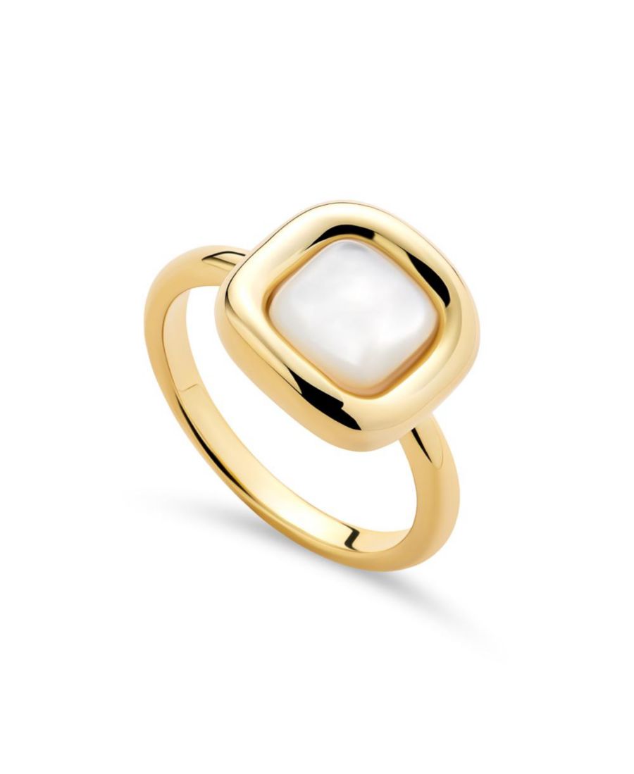 Эффектное кольцо - кольцо Клара с перламутровой вставкой Ana Luisa, Gold
Эффектное кольцо - кольцо Клара с перламутровой вставкой Ana Luisa, Gold