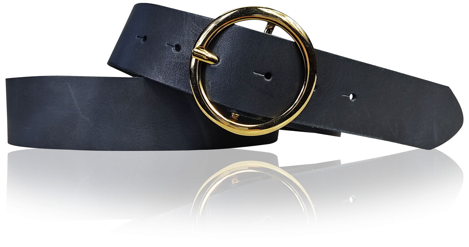 Кожаный ремень FRONHOFER, морской 
Кожаный ремень FRONHOFER, морской