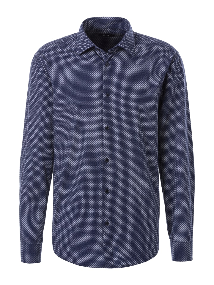 Рубашка с длинными рукавами и темно-синим принтом H.I.S
Рубашка с длинными рукавами и темно-синим принтом H.I.S