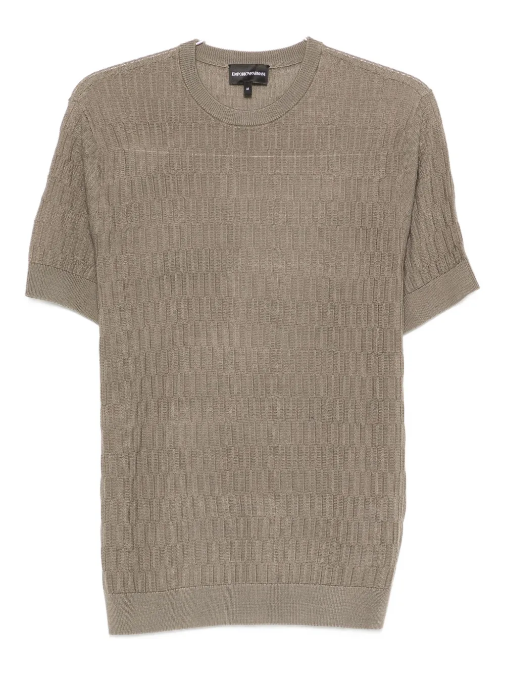 Футболка с круглым вырезом и текстурированной отделкой EMPORIO ARMANI, зеленый
Футболка с круглым вырезом и текстурированной отделкой EMPORIO ARMANI, зеленый