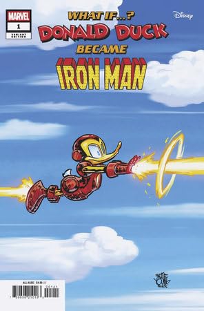 Marvel & Disney What If Donald Duck Became Iron Man #1 Skottie Young Var (Marvel Comics Entertainment)
Marvel & Disney What If Donald Duck Became Iron Man #1 Skottie Young Var (Marvel Comics Entertainment)