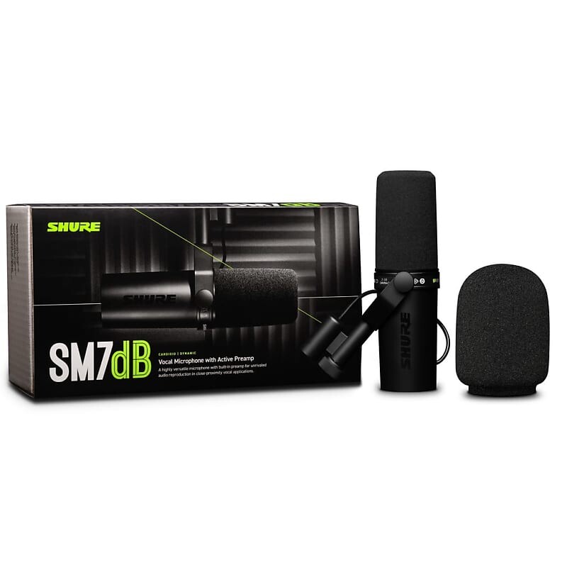 Динамический вокальный микрофон Shure SM7dB Cardioid Dynamic Microphone with Built-In Preamp
Динамический вокальный микрофон Shure SM7dB Cardioid Dynamic Microphone with Built-In Preamp