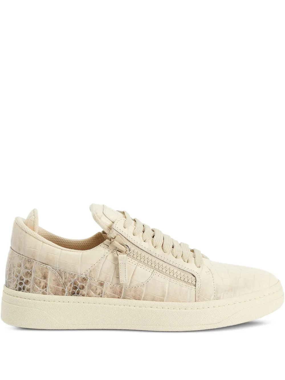 Кроссовки с тиснением под крокодила Giuseppe Zanotti, нейтральный
Кроссовки с тиснением под крокодила Giuseppe Zanotti, нейтральный