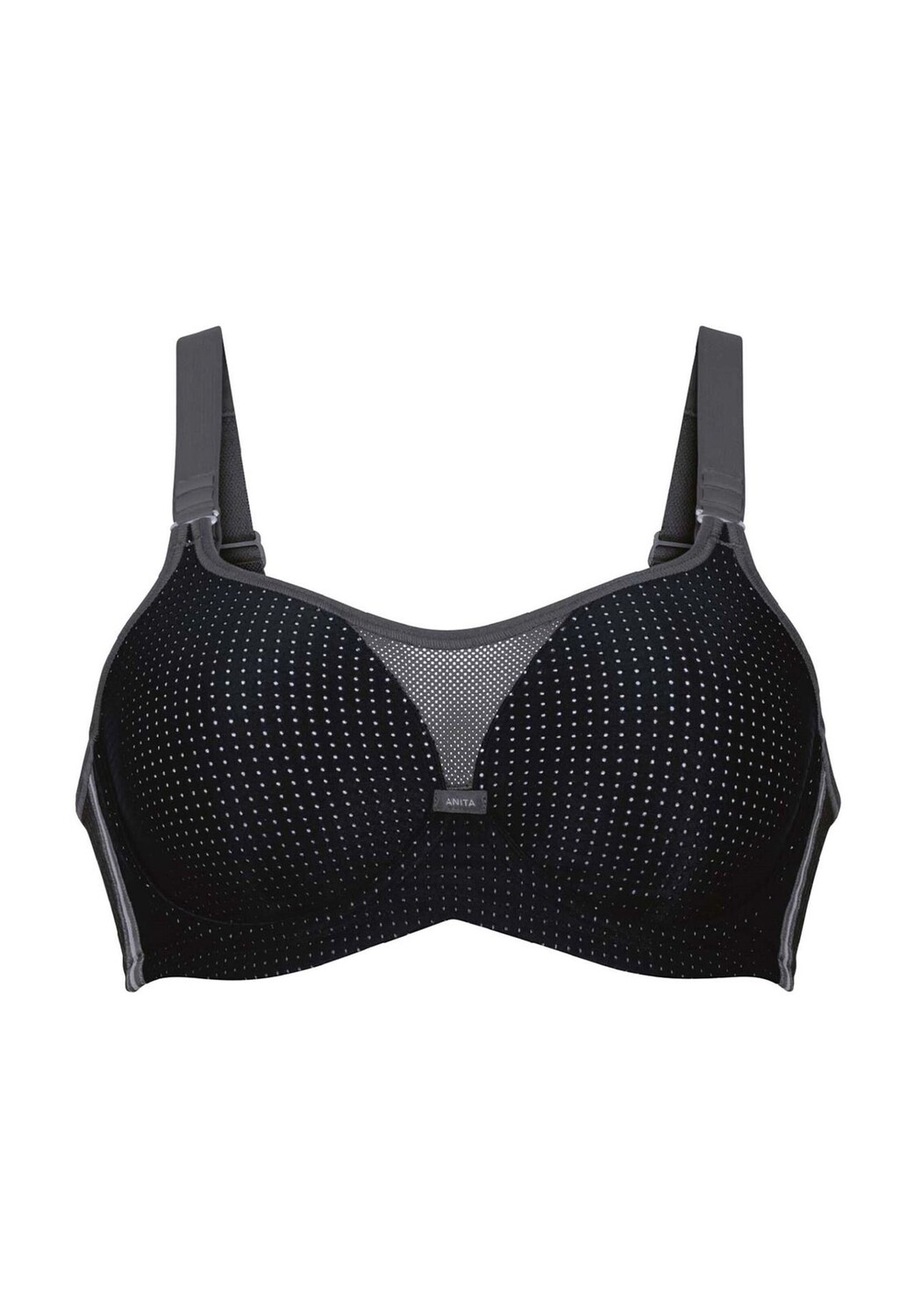 Женский спортивный бюстгальтер Performance Wirex с дышащей формованной чашкой Anita, цвет Schwarz Anthr 
Женский спортивный бюстгальтер Performance Wirex с дышащей формованной чашкой Anita, цвет Schwarz Anthr