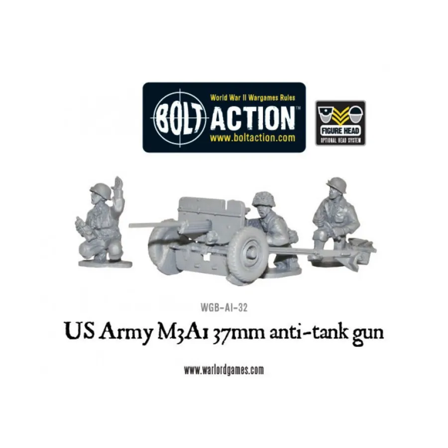 37-мм противотанковая пушка армии США M3A1, Bolt Action - US Army (28mm)
37-мм противотанковая пушка армии США M3A1, Bolt Action - US Army (28mm)