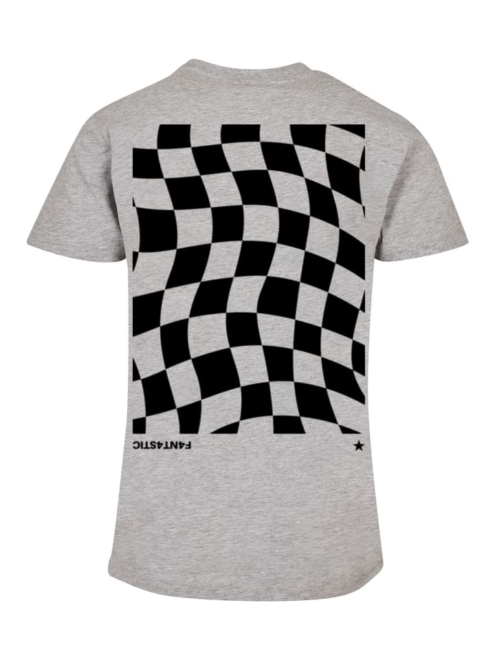 Футболка с волнистым шахматным узором в цвете меланжевый серый F4NT4STIC
Футболка с волнистым шахматным узором в цвете меланжевый серый F4NT4STIC