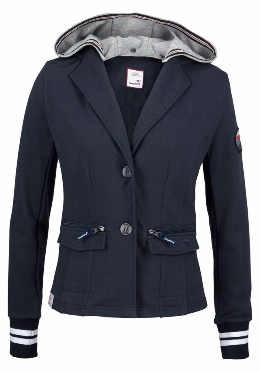 Свитер с капюшоном на молнии KangaROOS Athletic Zip-Up Hoodie, ночной синий 
Свитер с капюшоном на молнии KangaROOS Athletic Zip-Up Hoodie, ночной синий