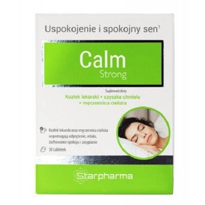 Starpharma, Calm Strong, БАД, содержащий хмель, 30 таб.
Starpharma, Calm Strong, БАД, содержащий хмель, 30 таб.