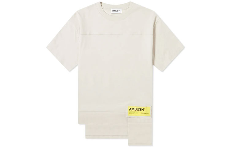 Футболка из хлопка с накладным карманом AMBUSH, бежевый
Футболка из хлопка с накладным карманом AMBUSH, бежевый