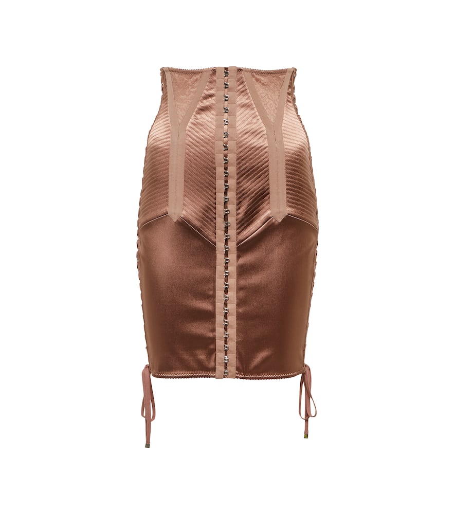 Высокая атласная мини-юбка Dolce&Gabbana, Nocciola 4
Высокая атласная мини-юбка Dolce&Gabbana, Nocciola 4
