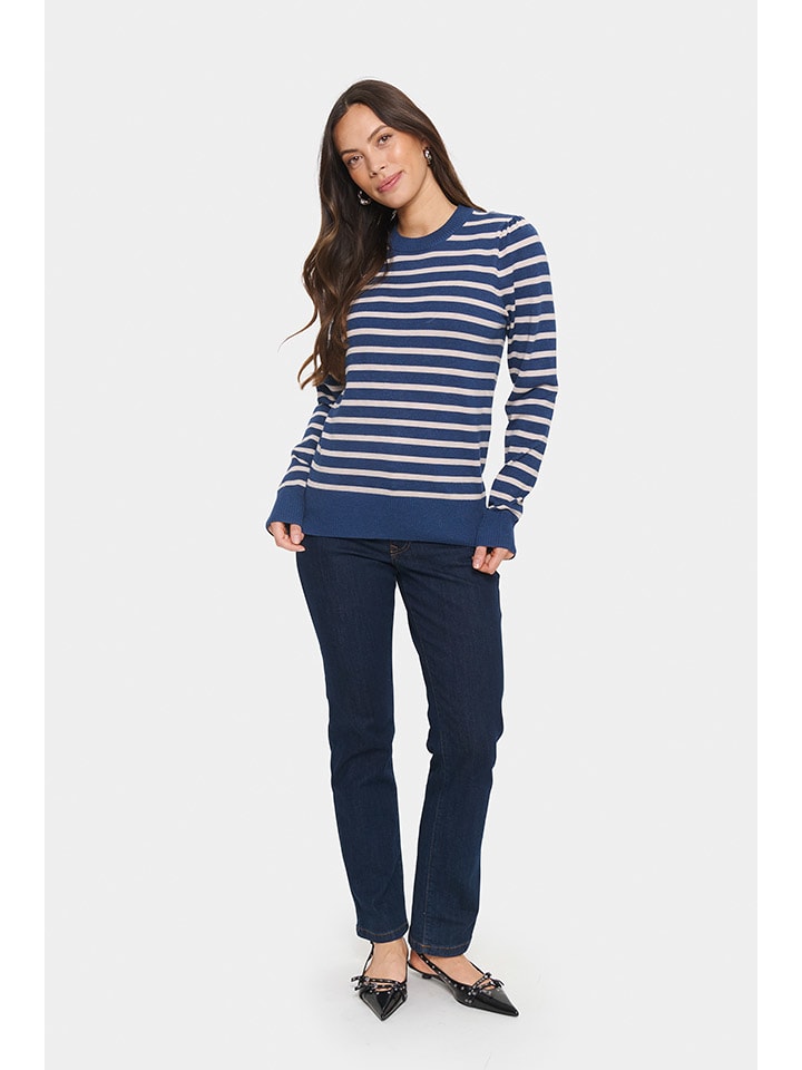 SAINT TROPEZ Темно-синий свитер
SAINT TROPEZ Темно-синий свитер