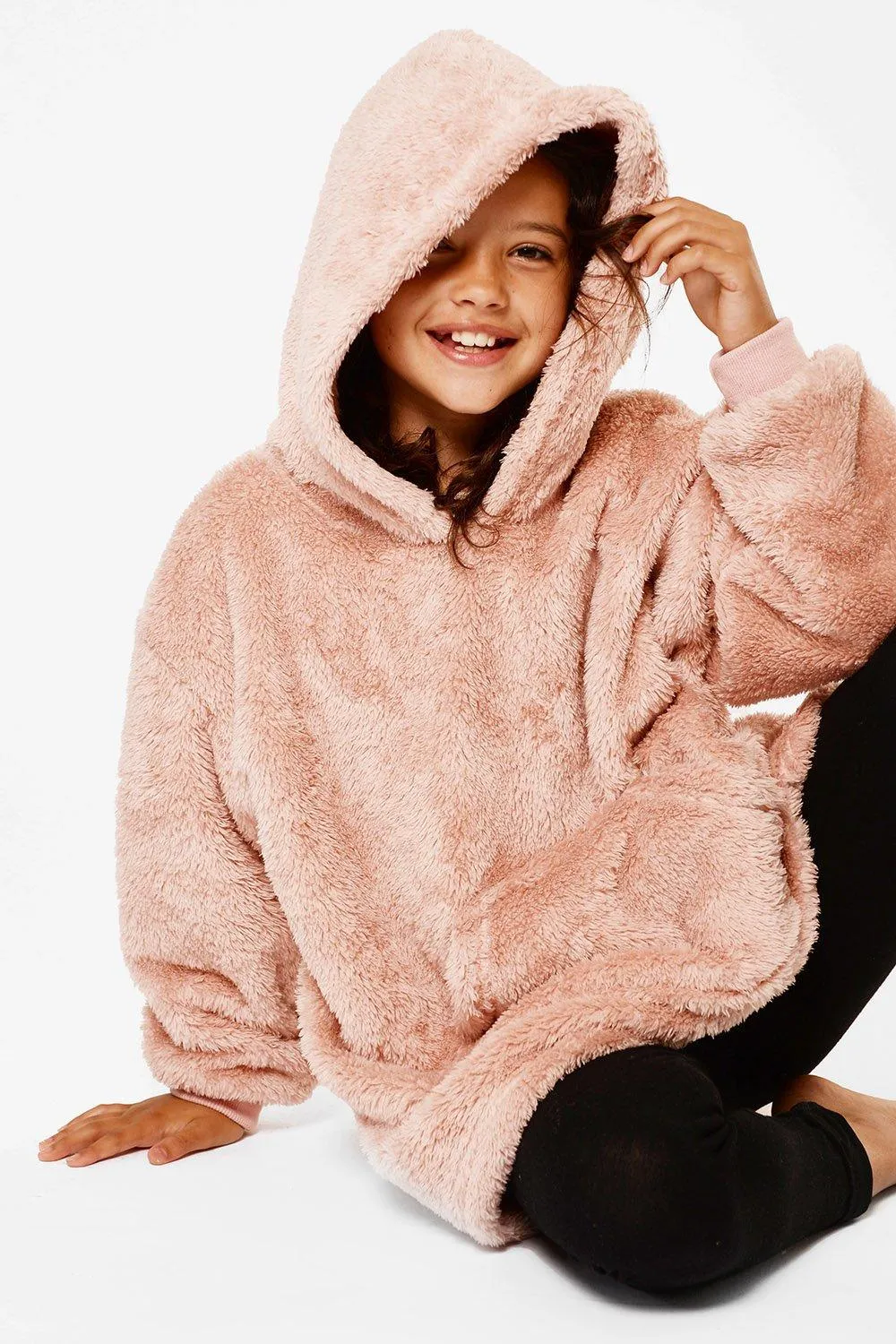 Огромное флисовое одеяло с капюшоном Teddy Giant, которое можно носить Brentfords, розовый
Огромное флисовое одеяло с капюшоном Teddy Giant, которое можно носить Brentfords, розовый