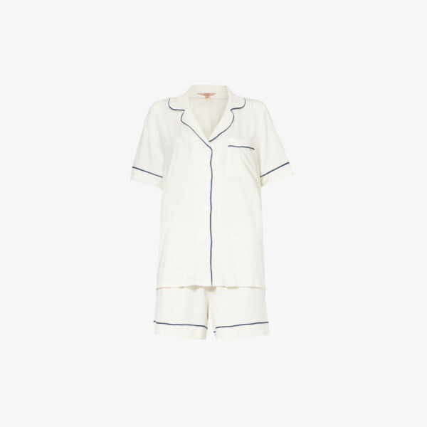 Пижамный комплект Gisele свободного кроя из эластичного джерси Eberjey, темно-синий
Пижамный комплект Gisele свободного кроя из эластичного джерси Eberjey, темно-синий