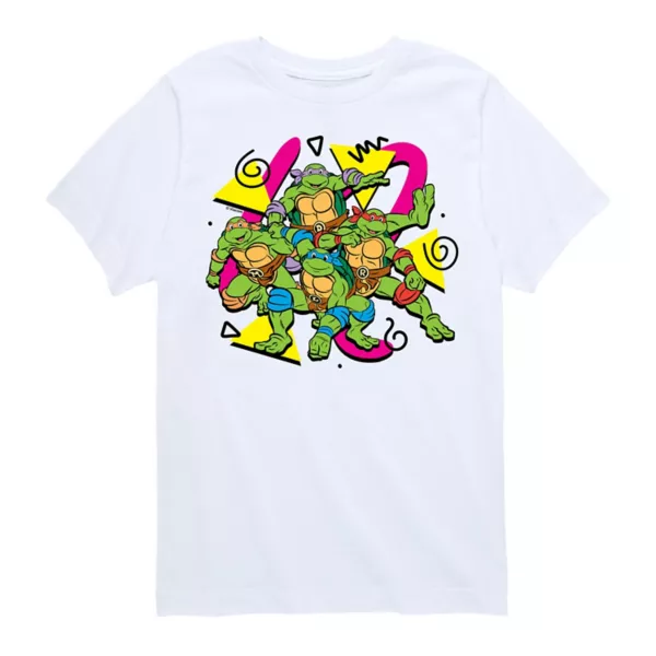 Футболка с ретро-принтом "Черепашки-ниндзя" для мальчиков 8-20 лет Nickelodeon, белый 
Футболка с ретро-принтом "Черепашки-ниндзя" для мальчиков 8-20 лет Nickelodeon, белый