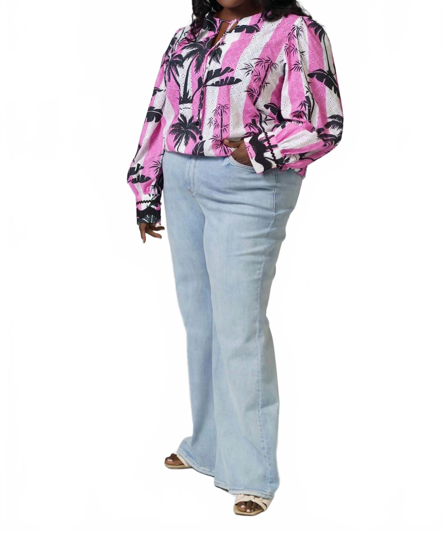 Блузка с длинными рукавами и V-образным вырезом плюс размера в цвете фондант пинк EMILY LOVELOCK, розовый
Блузка с длинными рукавами и V-образным вырезом плюс размера в цвете фондант пинк EMILY LOVELOCK, розовый