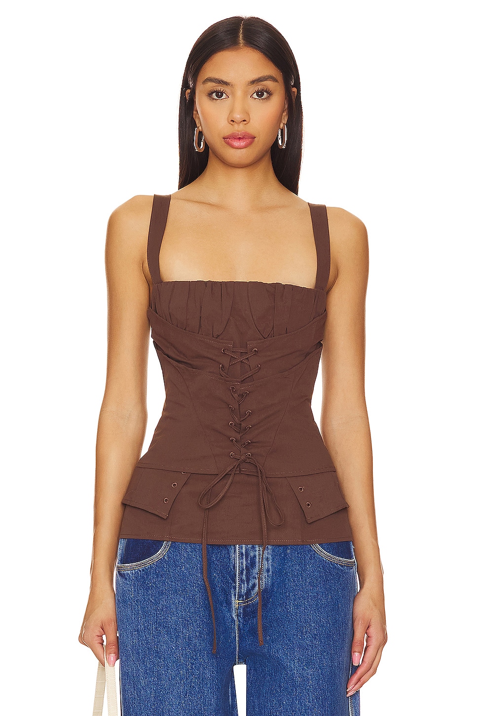 В цветущем топе Lioness, коричневый 
В цветущем топе Lioness, коричневый