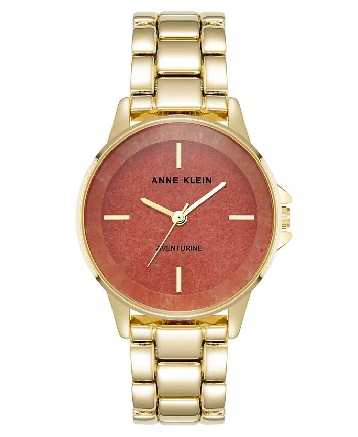 Женские кварцевые часы с красным авантюрином и металлическим браслетом из золотистого сплава, 30 мм Anne Klein, мультиколор
Женские кварцевые часы с красным авантюрином и металлическим браслетом из золотистого сплава, 30 мм Anne Klein, мультиколор