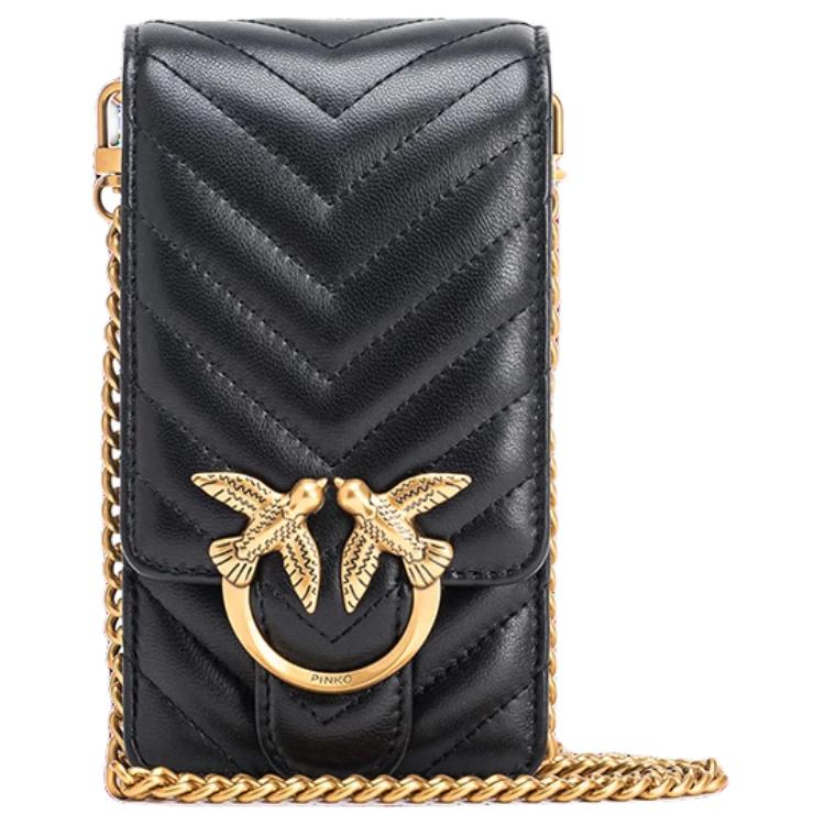 PINKO Овчинная женская наплечная сумка через плечо для телефона черная
PINKO Овчинная женская наплечная сумка через плечо для телефона черная