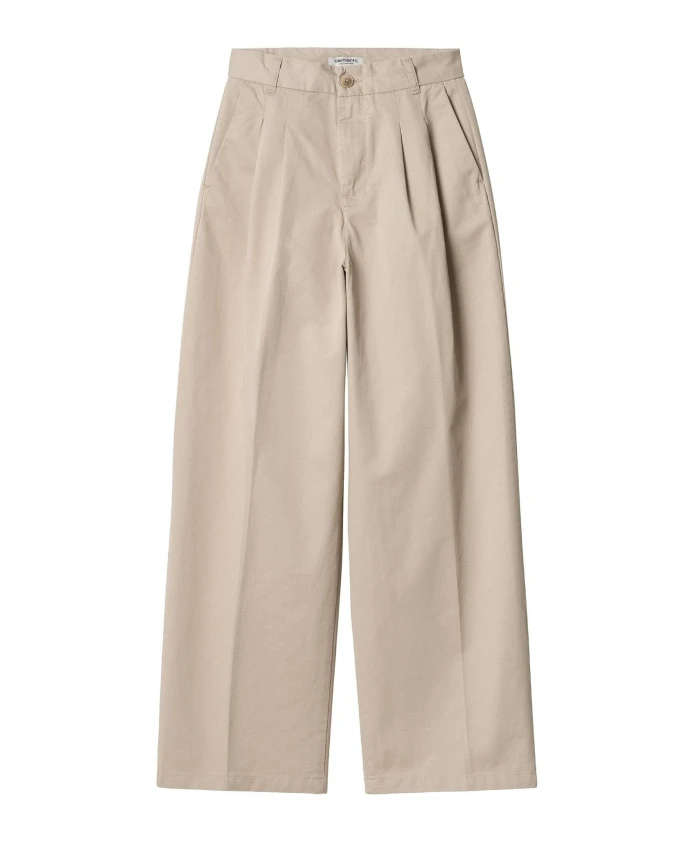 Хлопковые брюки из саржи с высокой талией Carhartt Wip, бежевый
Хлопковые брюки из саржи с высокой талией Carhartt Wip, бежевый