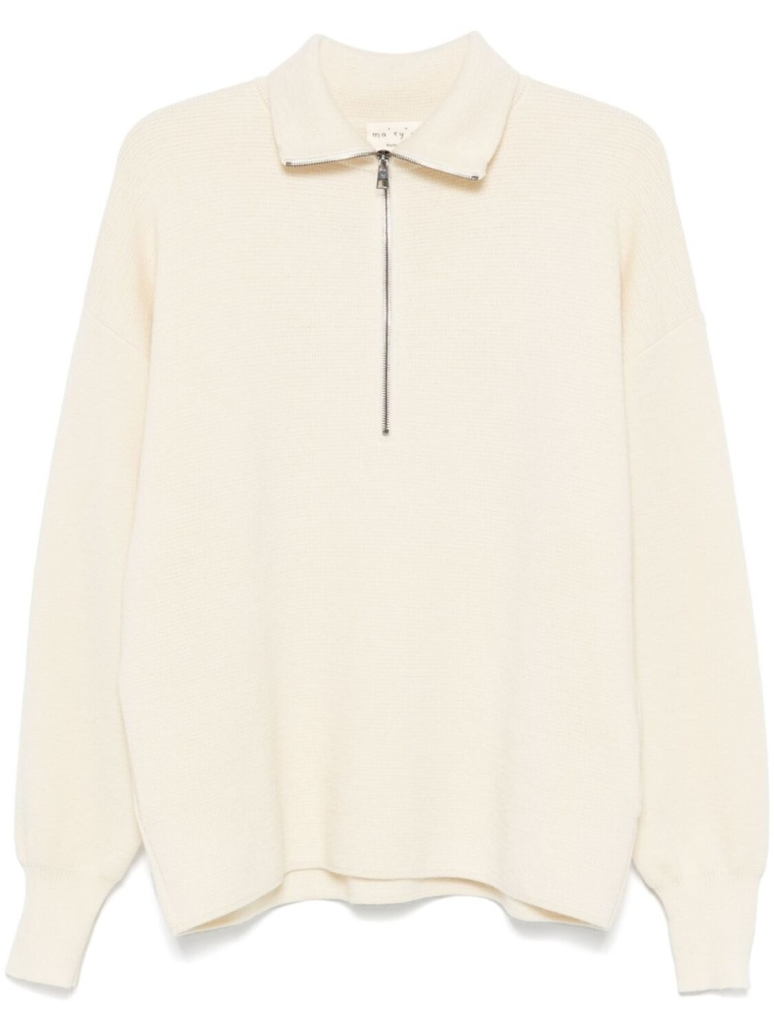 Свитер на молнии Ma'ry'ya, белый 
Свитер на молнии Ma'ry'ya, белый