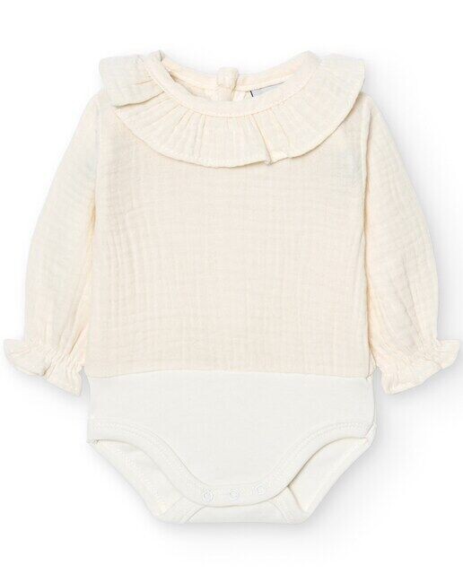 Набор из 2 детских боди с длинными рукавами и оборками на шее Bambula Babidú, бежевый
Набор из 2 детских боди с длинными рукавами и оборками на шее Bambula Babidú, бежевый