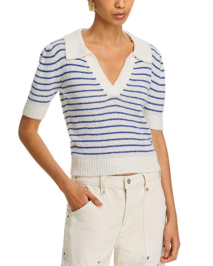 Билли Поло-свитер с V-образным вырезом и вязаными элементами Pistola, белый
Билли Поло-свитер с V-образным вырезом и вязаными элементами Pistola, белый