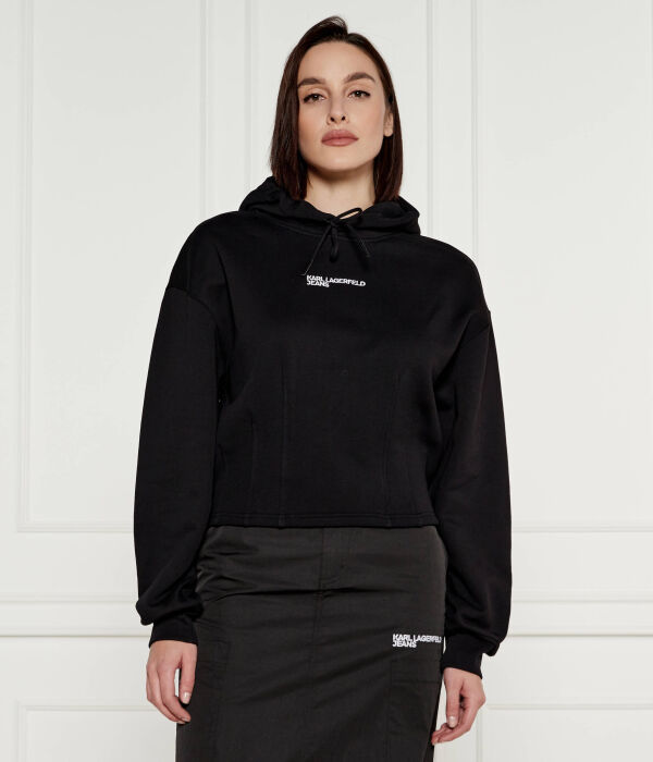 Толстовка женская Karl Lagerfeld Jeans короткая с капюшоном, черный
Толстовка женская Karl Lagerfeld Jeans короткая с капюшоном, черный