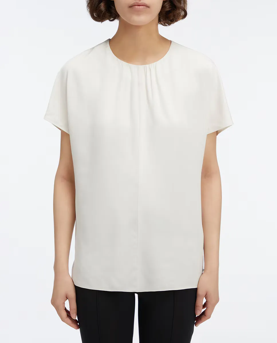 Женская блузка с коротким рукавом Calvin Klein, белый 
Женская блузка с коротким рукавом Calvin Klein, белый