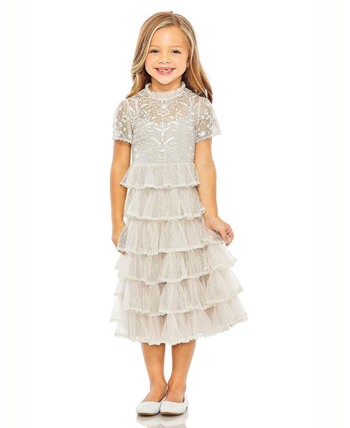 Платье миди с короткими рукавами и высоким воротником для больших девочек MAC DUGGAL
Платье миди с короткими рукавами и высоким воротником для больших девочек MAC DUGGAL