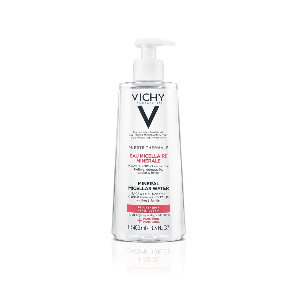 Vichy Purete Thermale, мицеллярная жидкость для чувствительной кожи, 400 мл
Vichy Purete Thermale, мицеллярная жидкость для чувствительной кожи, 400 мл
