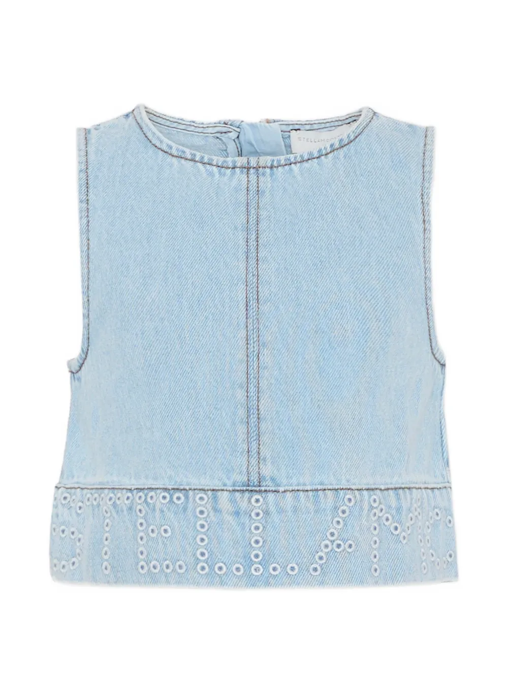 Блузка с отделкой люверсами Stella Mccartney Kids, синий
Блузка с отделкой люверсами Stella Mccartney Kids, синий