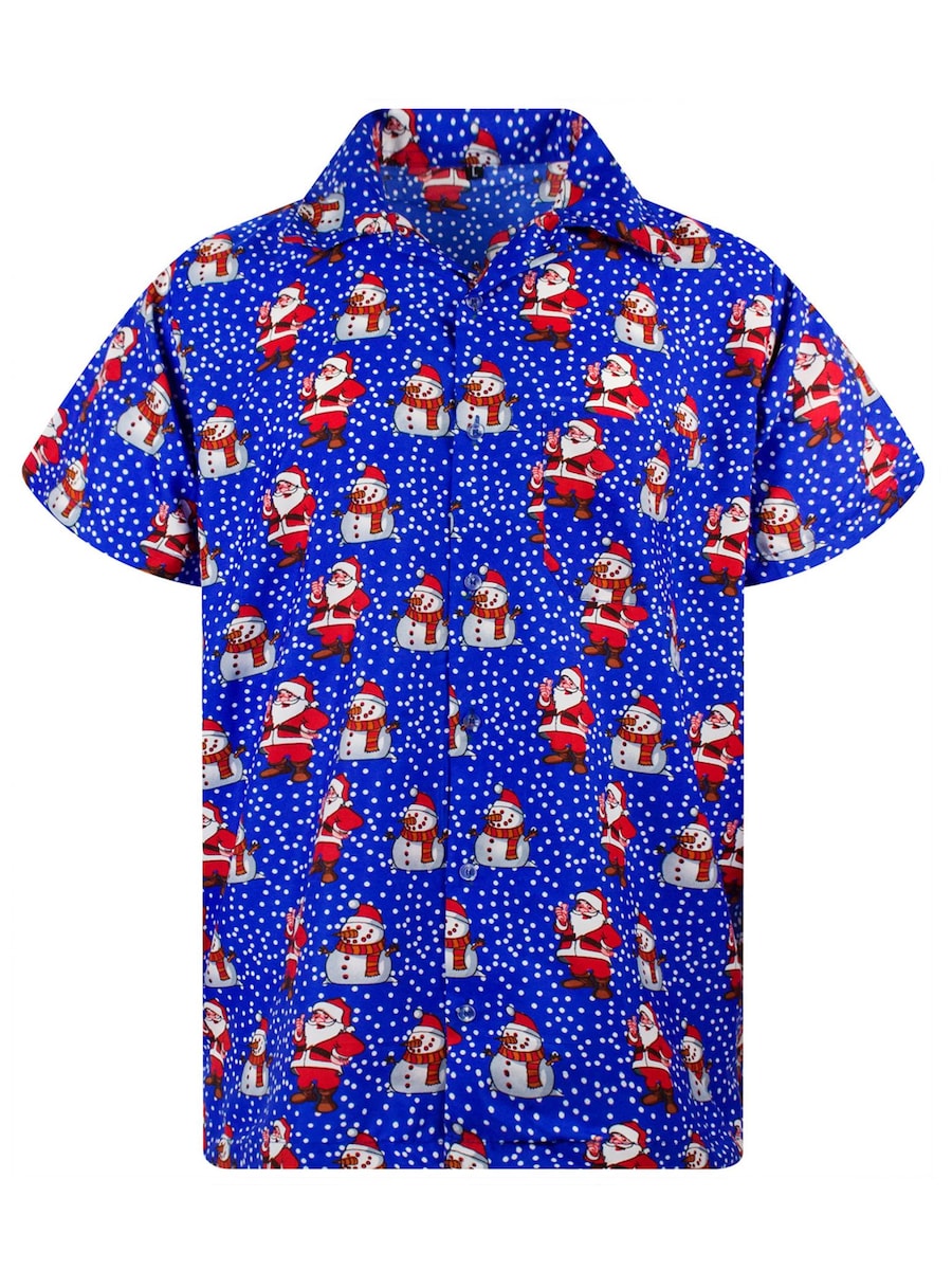 Рубашка на пуговицах классического кроя King Kameha Christmas Santa Likes, синий
Рубашка на пуговицах классического кроя King Kameha Christmas Santa Likes, синий