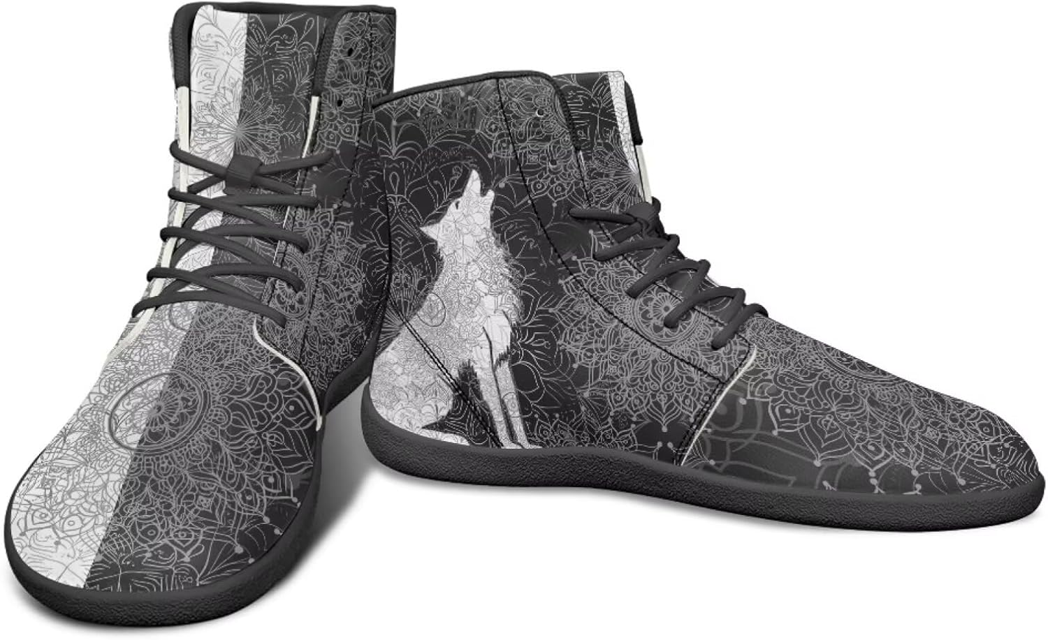 Высокие черно-белые кроссовки с мандальным узором с изображением животных для мужчин, с широкой колодкой, минималистичный дизайн без каблука Watdotory
Высокие черно-белые кроссовки с мандальным узором с изображением животных для мужчин, с широкой колодкой, минималистичный дизайн без каблука Watdotory