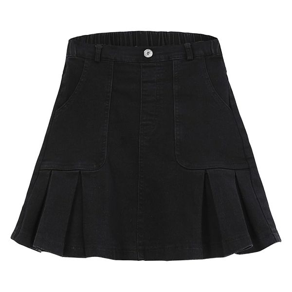 Джинсовая юбка для девочек с эластичной талией и складками Kojooin, Black
Джинсовая юбка для девочек с эластичной талией и складками Kojooin, Black