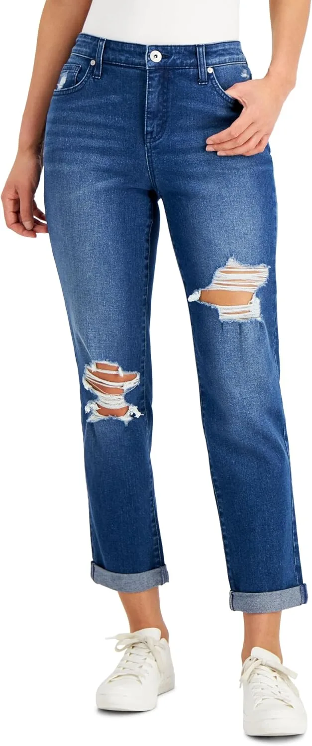 Style & Co. Женские потертые джинсы Boyfriend
Style & Co. Женские потертые джинсы Boyfriend