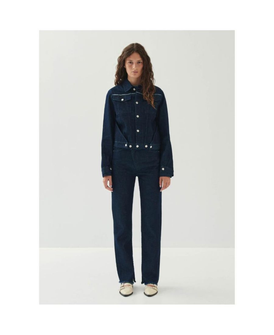 Женская джинсовая куртка цвета песочного индиго ALOHAS, Indigo
Женская джинсовая куртка цвета песочного индиго ALOHAS, Indigo