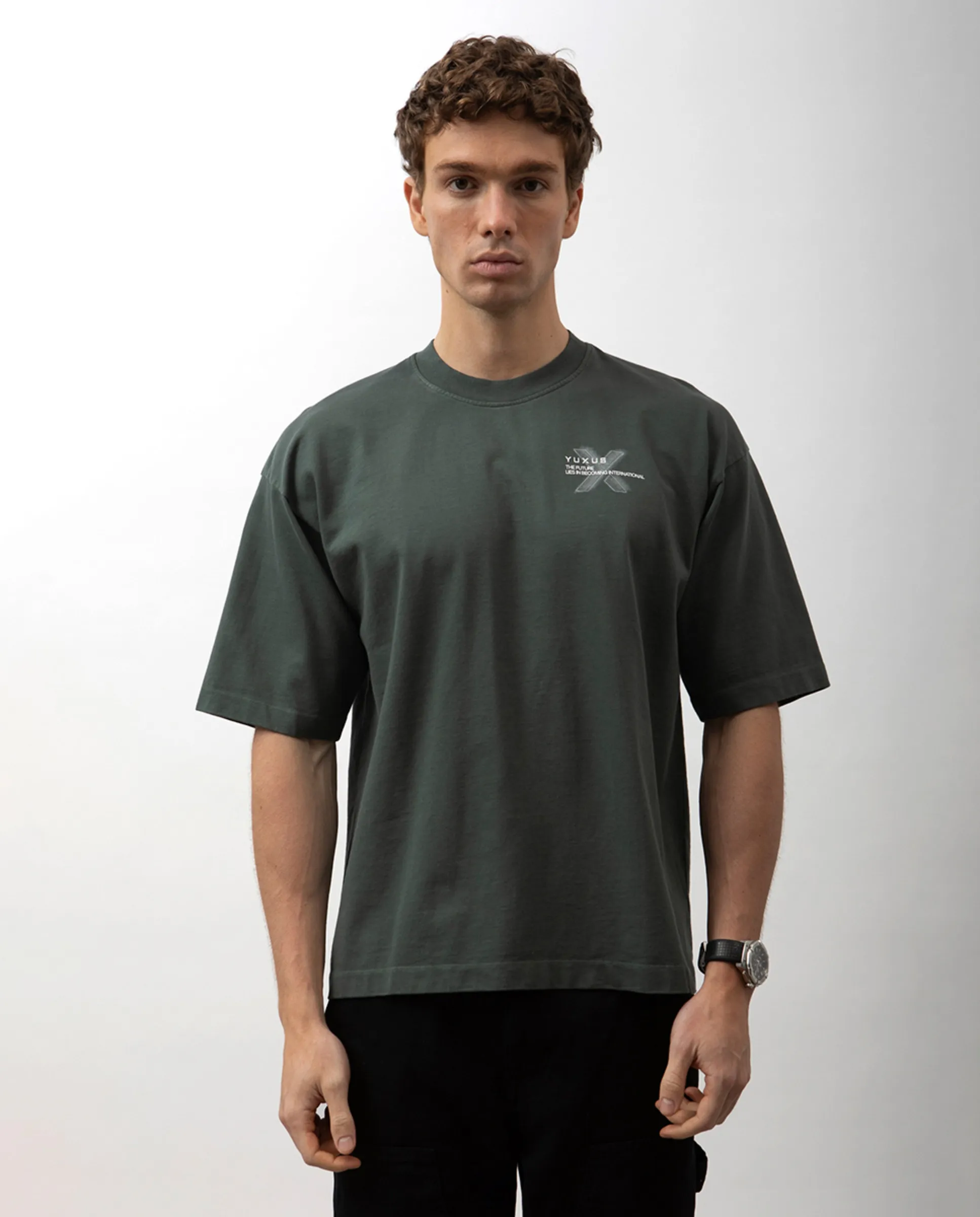 Мужская футболка с коротким рукавом Yuxus, зеленый
Мужская футболка с коротким рукавом Yuxus, зеленый