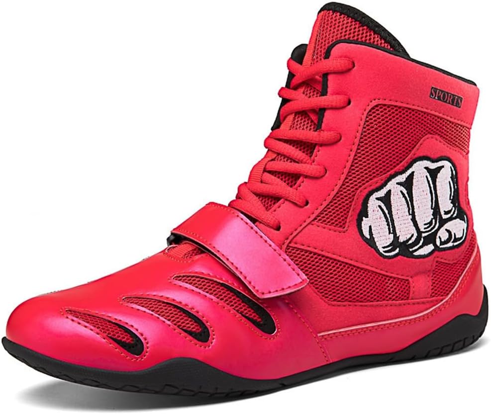 Мужские борцовки для фитнеса, тяжелой атлетики и бокса, противоскользящие, комфортные, для тхэквондо, каратэ и боевых искусств, высокие тренировочные кроссовки Hiuzylqx, красный
Мужские борцовки для фитнеса, тяжелой атлетики и бокса, противоскользящие, комфортные, для тхэквондо, каратэ и боевых искусств, высокие тренировочные кроссовки Hiuzylqx, красный