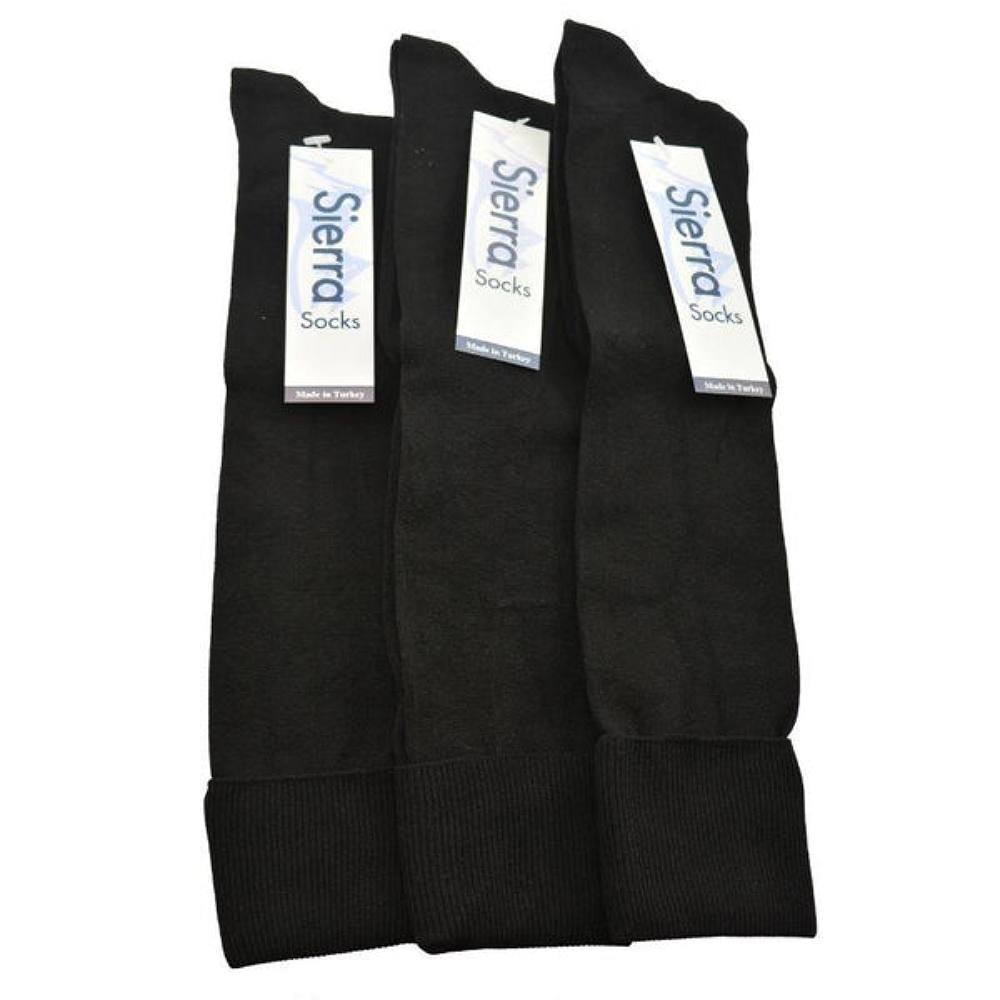 Классические плоские вязанные гольфы из непрозрачного нейлона, упаковка из 3 пар WEAR SIERRA, черный 
Классические плоские вязанные гольфы из непрозрачного нейлона, упаковка из 3 пар WEAR SIERRA, черный