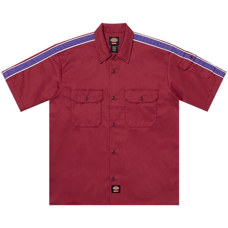 Рубашка Supreme x Dickies Stripe Short-Sleeve Work Shirt, Maroon
Рубашка Supreme x Dickies Stripe Short-Sleeve Work Shirt, Maroon
