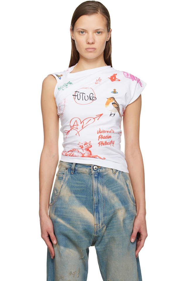 Vivienne Westwood Белый топ-хебо
Vivienne Westwood Белый топ-хебо