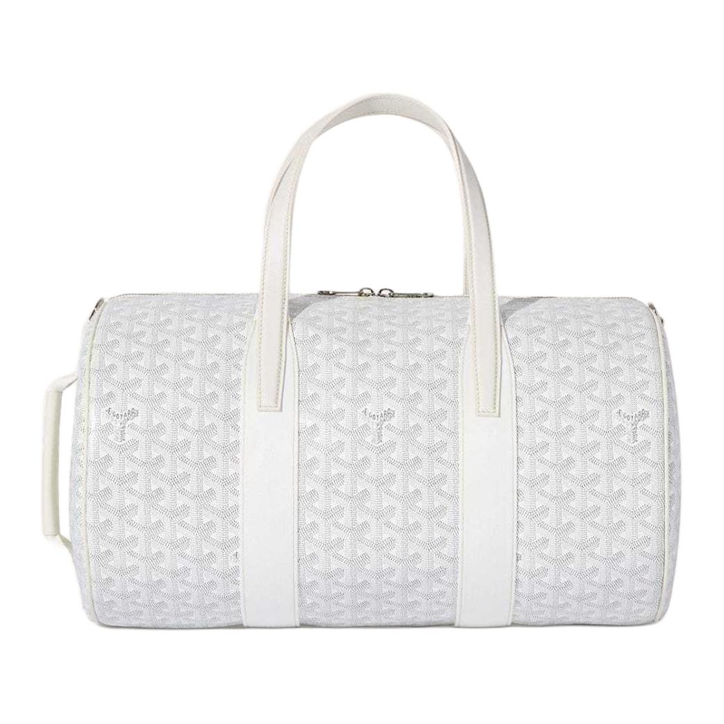 GOYARD Сумка спортивная дорожная из холста с телячьей кожей unisex white
GOYARD Сумка спортивная дорожная из холста с телячьей кожей unisex white
