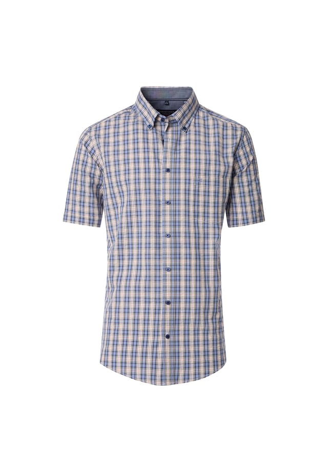 Повседневная рубашка с коротким рукавом в клетку удобная посадка Casamoda, синий
Повседневная рубашка с коротким рукавом в клетку удобная посадка Casamoda, синий