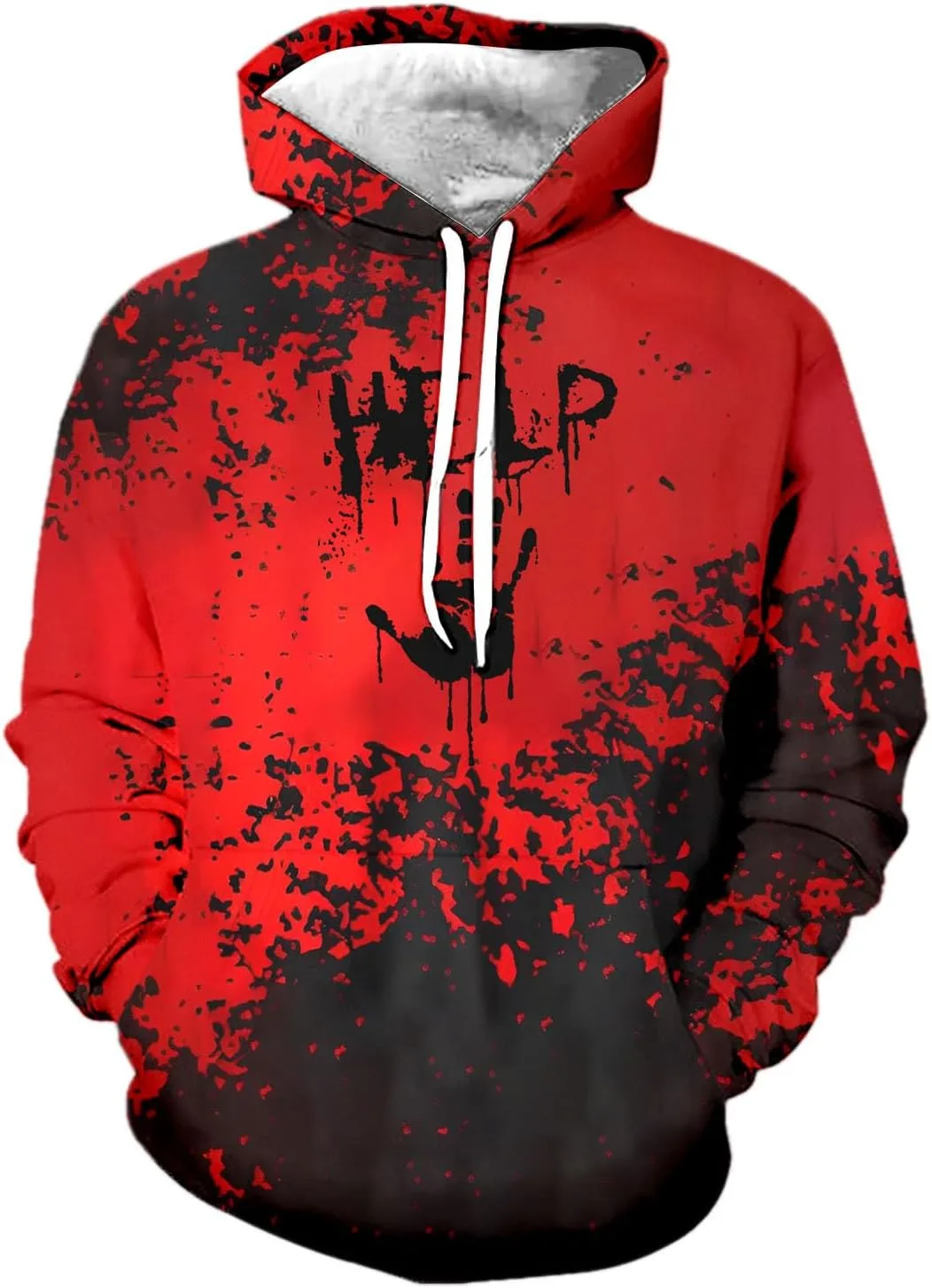 Мужской худи на Хэллоуин с принтом, уютный флисовый пуловер
Мужской худи на Хэллоуин с принтом, уютный флисовый пуловер