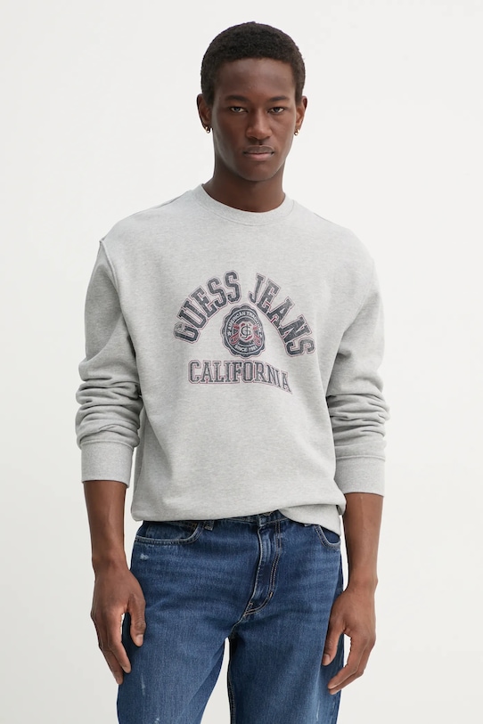 Хлопковая толстовка Guess Jeans, серый
Хлопковая толстовка Guess Jeans, серый