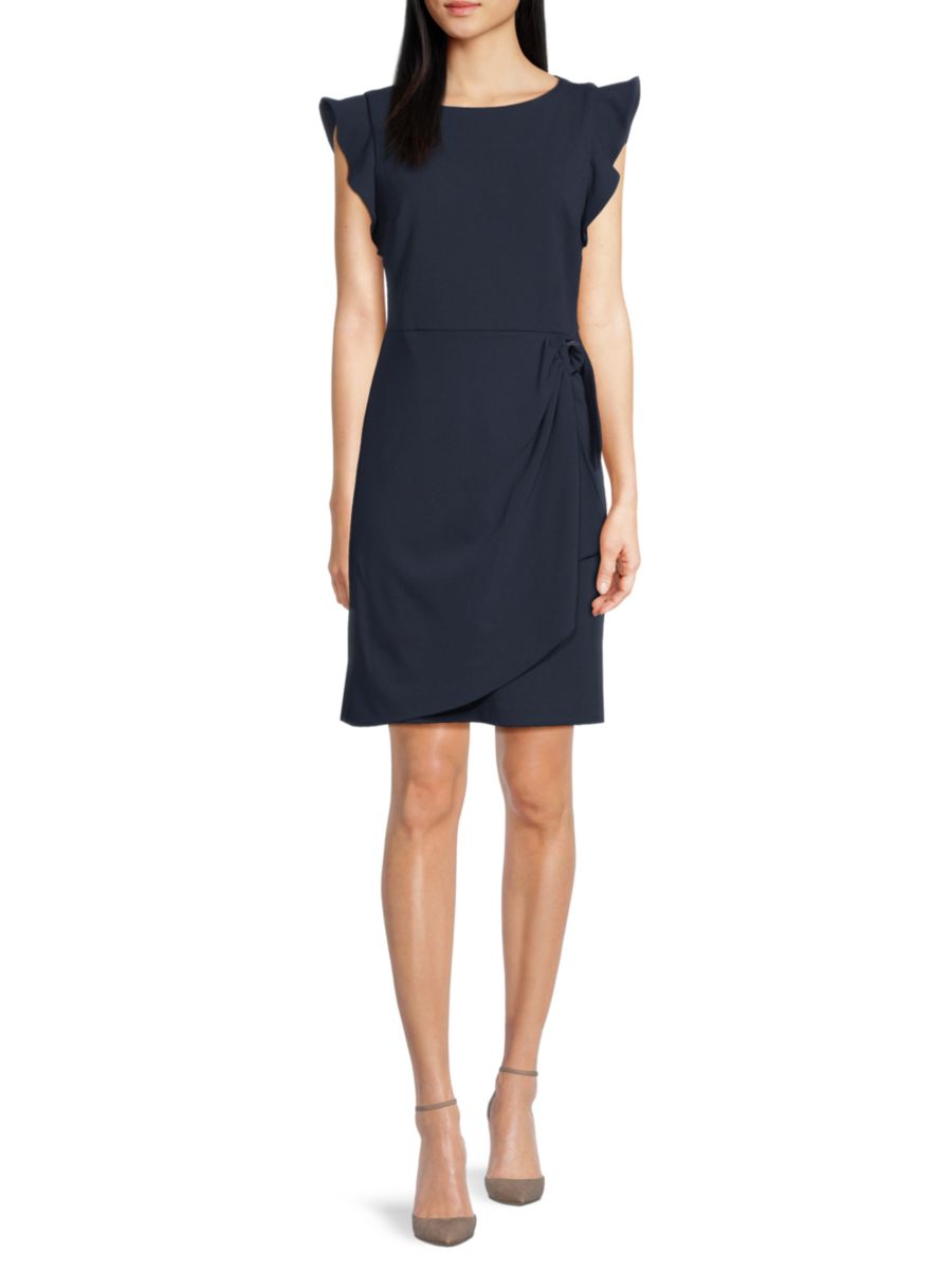 Платье-халат с имитацией запаха DKNY, цвет Spring Navy
Платье-халат с имитацией запаха DKNY, цвет Spring Navy