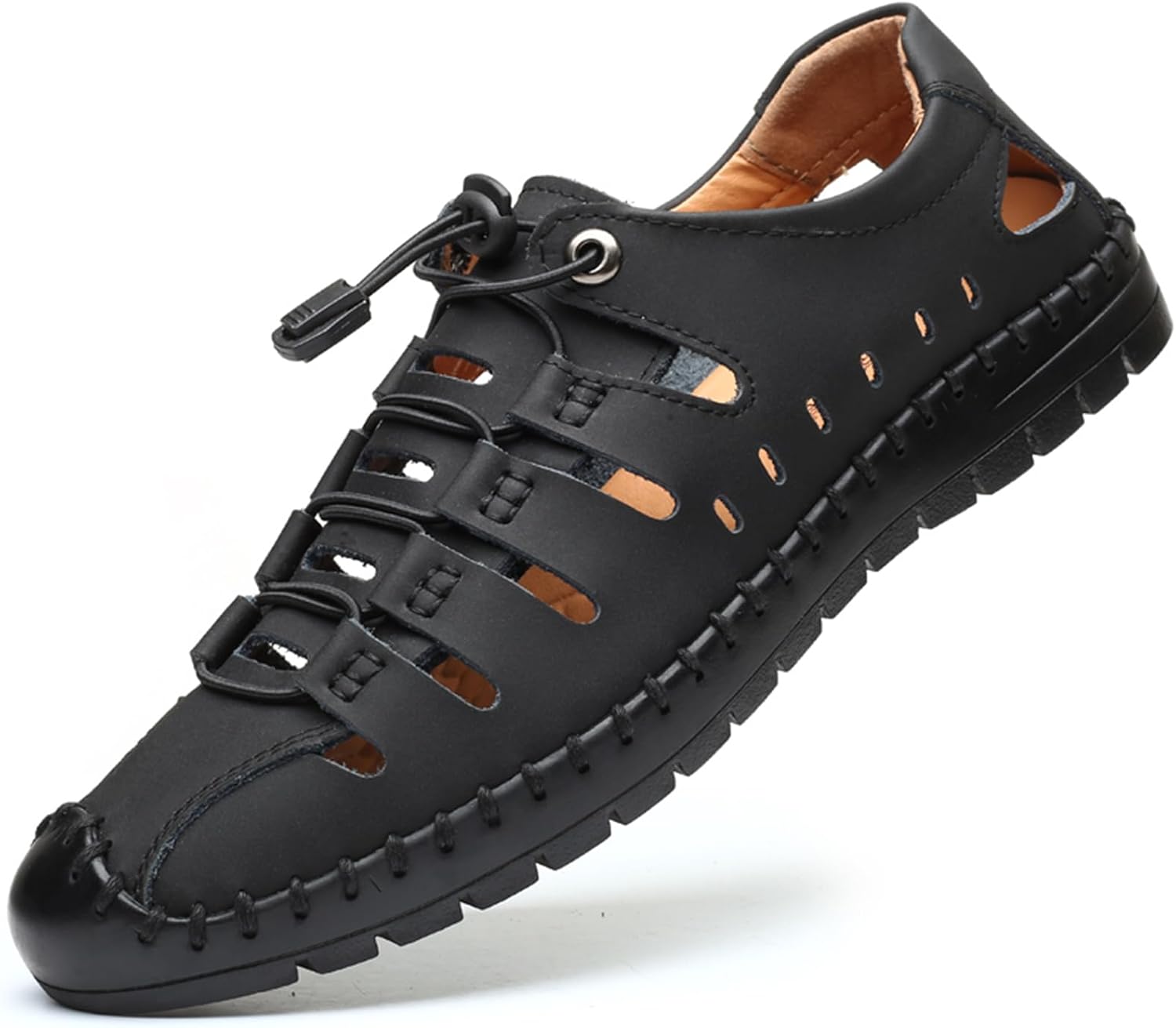 Мужские летние повседневные сандалии Abborora с закрытым носком из кожи, для отдыха на улице, рыбака, регулируемые пляжные туфли, черный
Мужские летние повседневные сандалии Abborora с закрытым носком из кожи, для отдыха на улице, рыбака, регулируемые пляжные туфли, черный