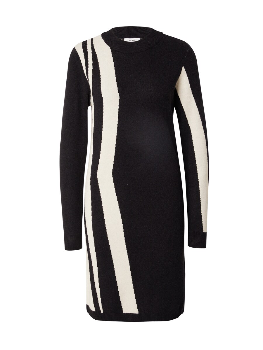 Вязаное платье OBJECT OBJRay, черный 
Вязаное платье OBJECT OBJRay, черный