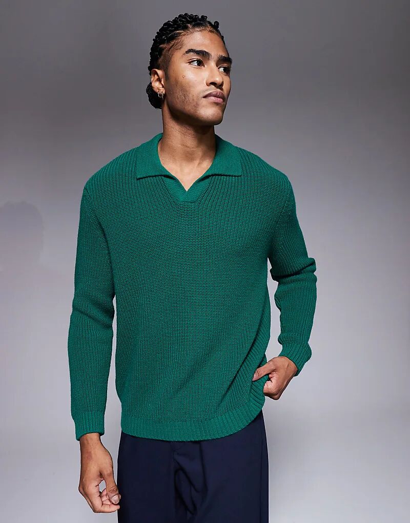 Свободное трикотажное поло ASOS DESIGN с вырезом на горловине зеленого цвета
Свободное трикотажное поло ASOS DESIGN с вырезом на горловине зеленого цвета