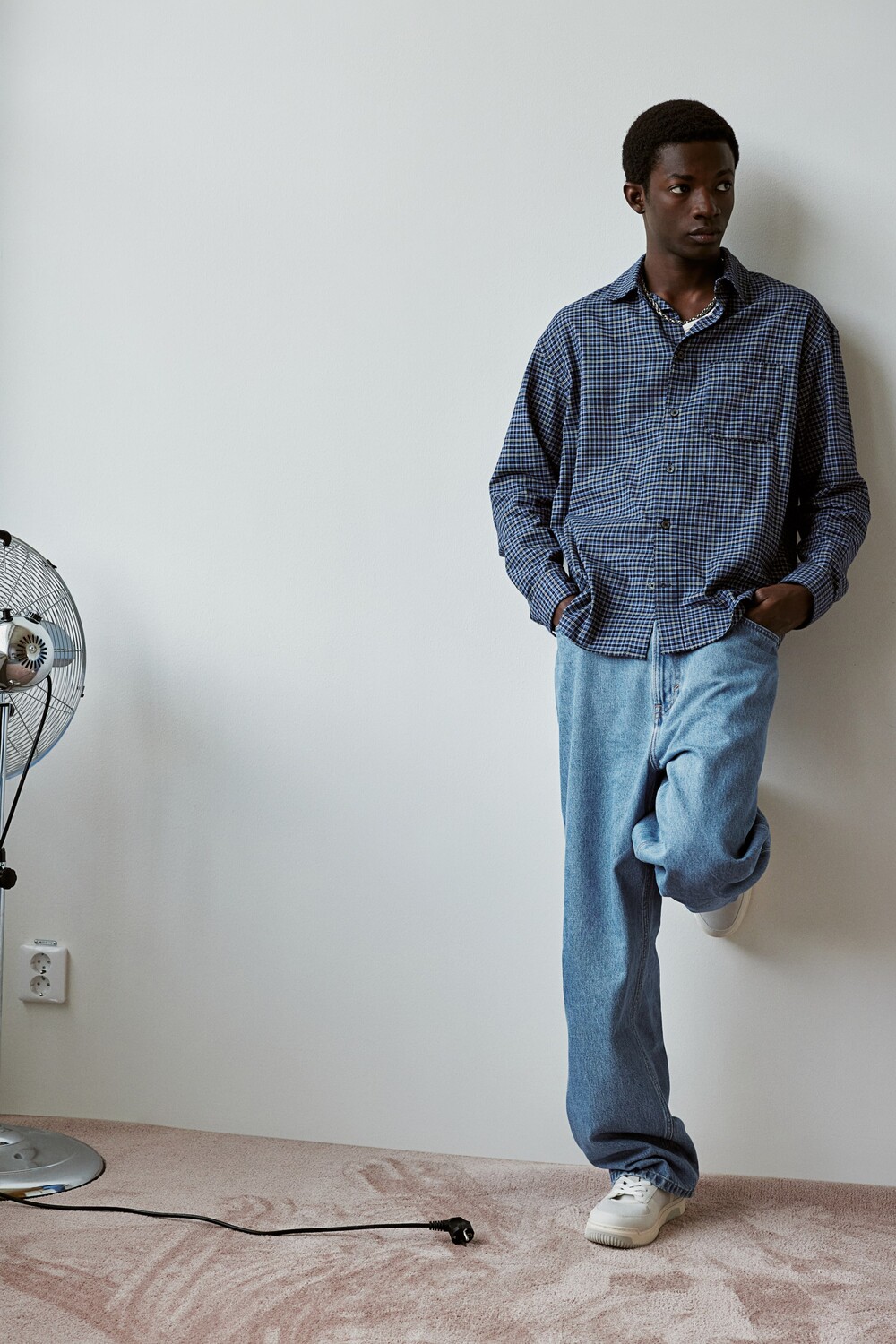 Мешковатые джинсы H&M, синий
Мешковатые джинсы H&M, синий